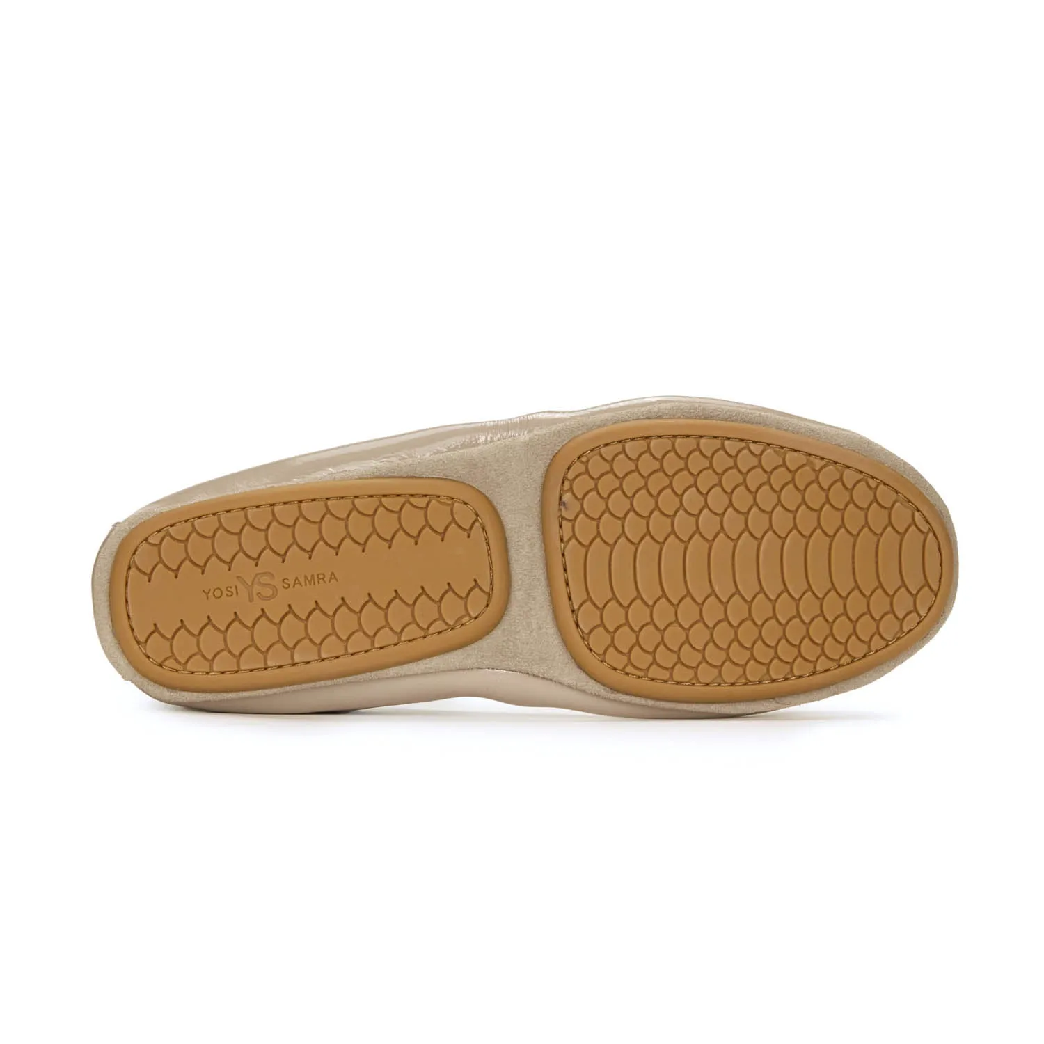 Samara Foldable Ballet Flat in Simply Taupe Patent