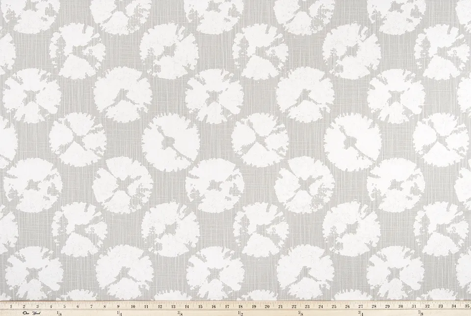 Sand Dollar French Grey Slub Canvas Fabric By Premier Prints