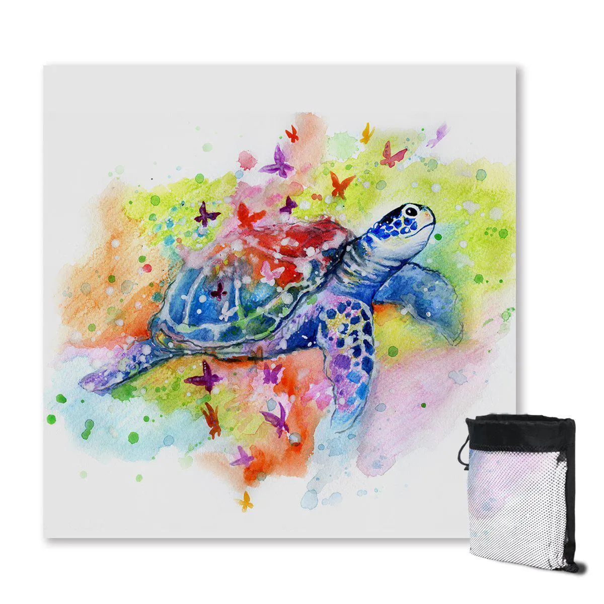 Sea Turtle Splash Sand Free Towel