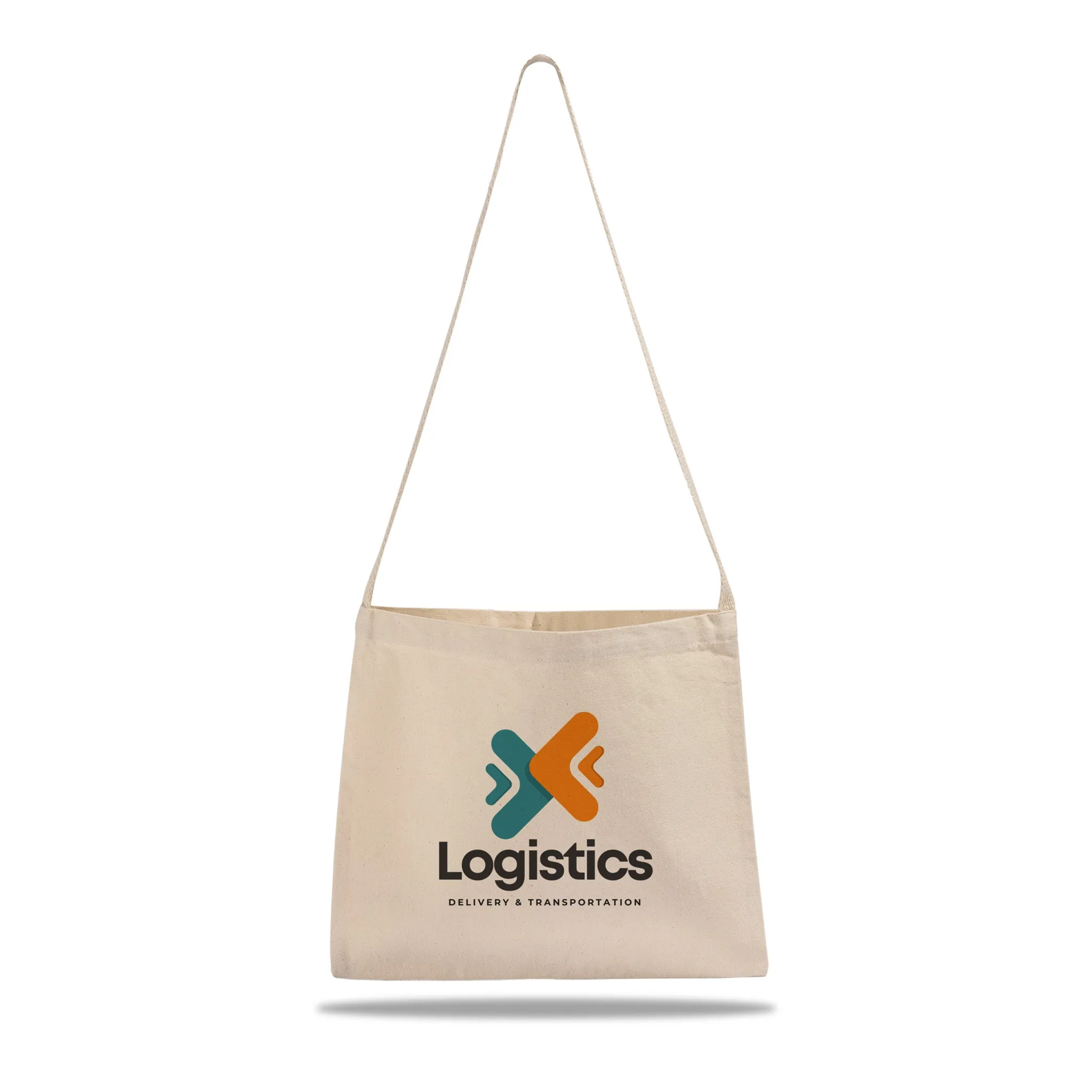 Small Messenger Canvas Tote Bags / Custom Logo Canvas Messenger Tote Bags - MB210