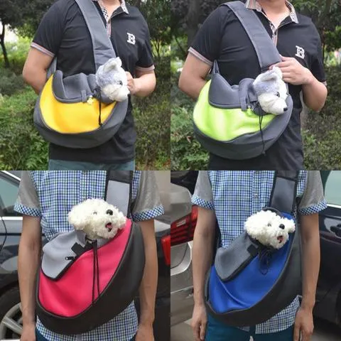 Soft Sling Pet Carrier Bag - Hands-Free Travel, Comfortable & Secure, Multiple Colors