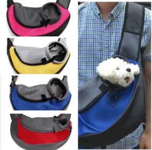 Soft Sling Pet Carrier Bag - Hands-Free Travel, Comfortable & Secure, Multiple Colors