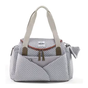 Sydney II Changing Baby Diaper Bag - Grey & Coral