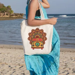 The Happy Bus Beach Tote