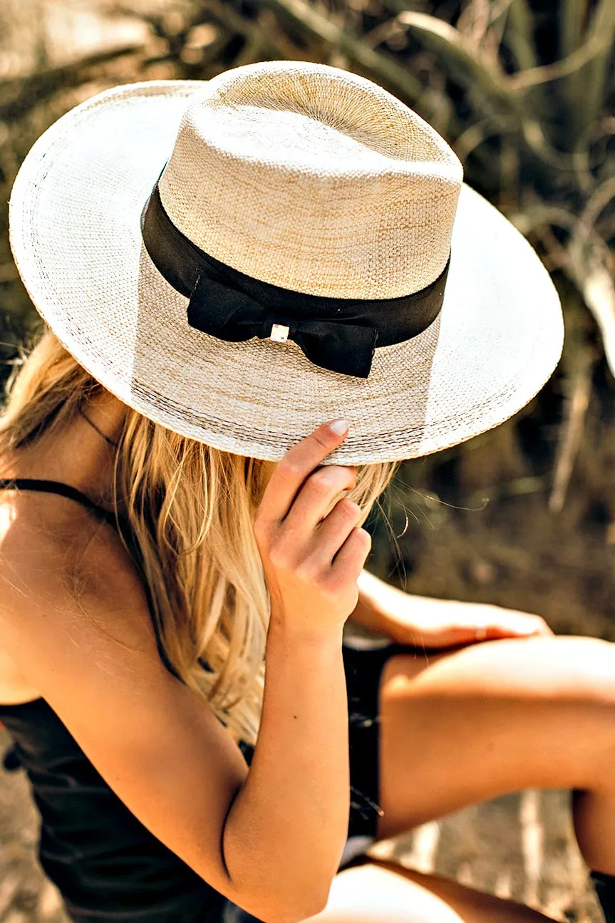 The Janessa Panama Hat w/ Black Band