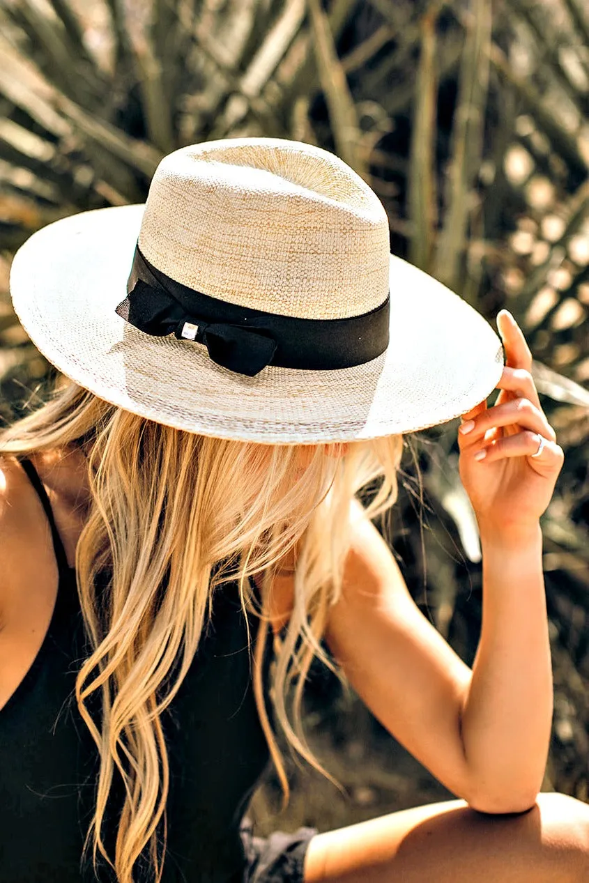 The Janessa Panama Hat w/ Black Band