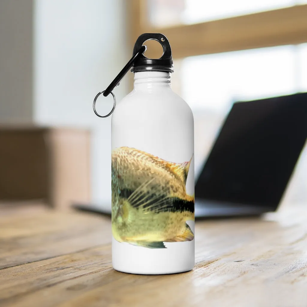 White and Black Fish Stainless Steel Water Bottle