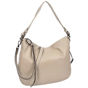 Womens Leather Hobo Handbag Soft Large Multi Straps Zipper Shoulder Bag A202 Taupe