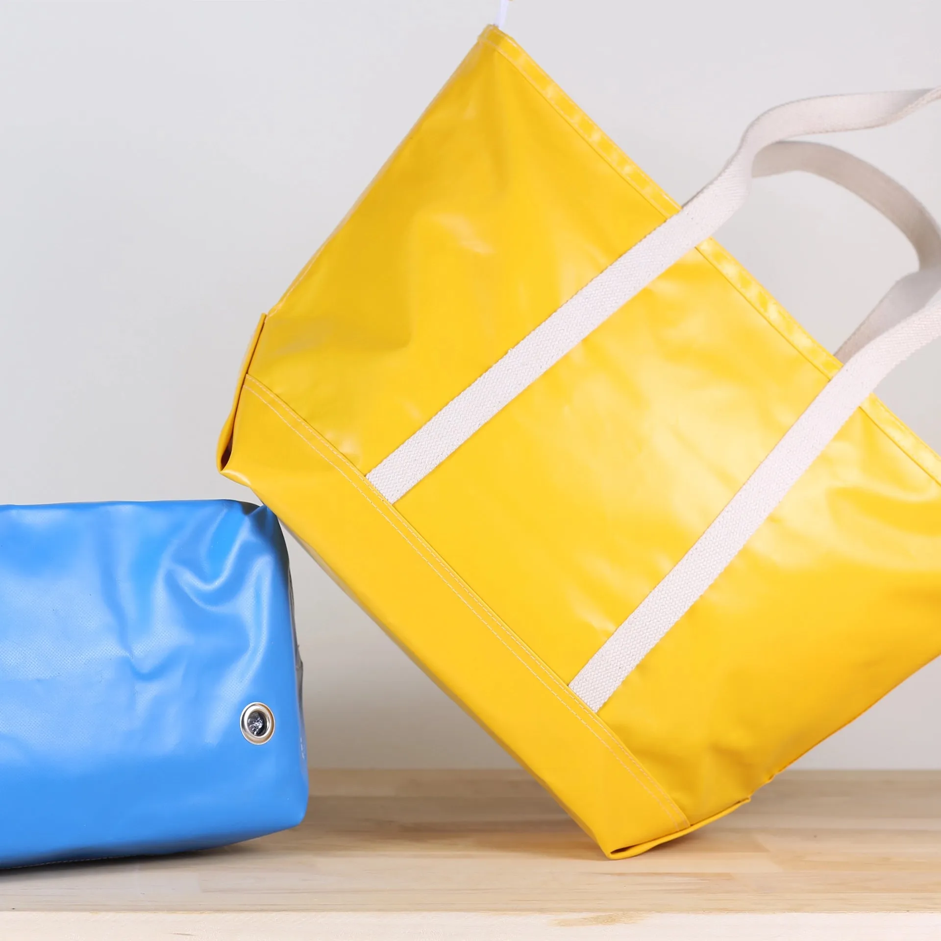 Yellow Big Sur Splash Tote Bag